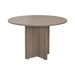 Round Meeting Table 1100Mm Grey Oak