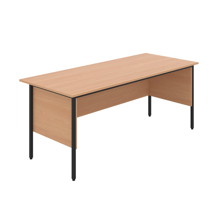 Eco 18 Rectangular Desk 1800 X 750 Beech With Black Frame