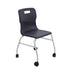 Titan Move 4 Leg Chair With Castors Charcoal