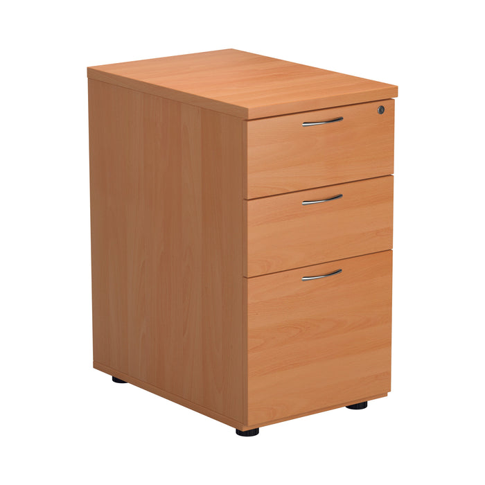 Desk High 3 Drawer Pedestal Beech 600