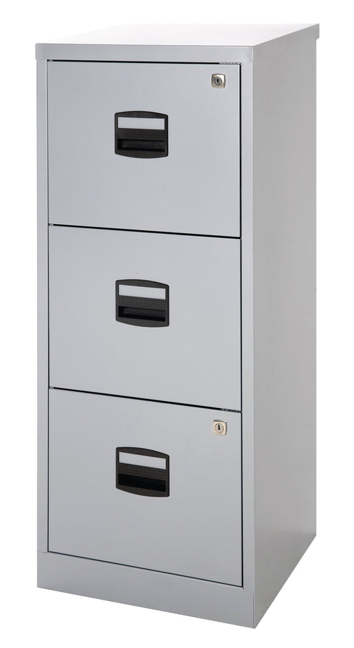 Bisley A4 Personal And Home 3 Drawer Filer Grey