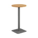 Contract High Table Nova Oak With Grey Leg 600Mm