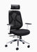 Maldini High Back Black Mesh Chair With White Plastic Frame Default Title