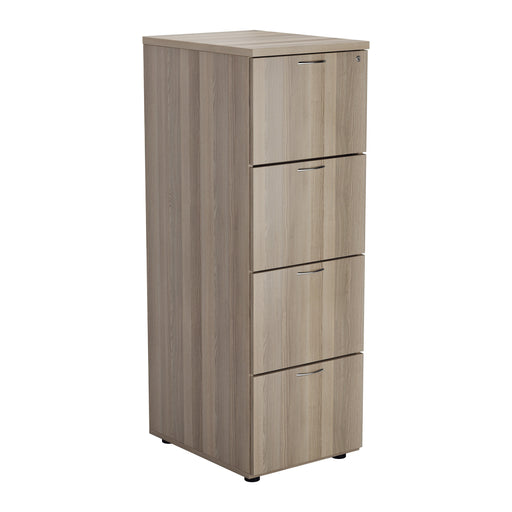 4 Drawer Filing Cabinet Grey Oak