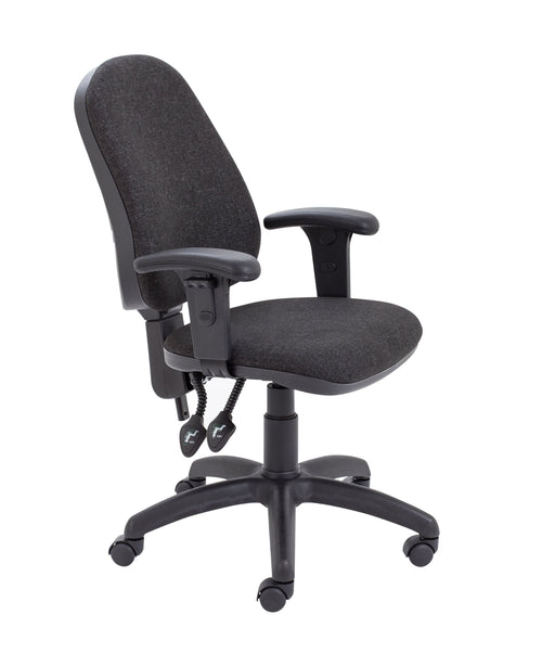 Calypso 2 High Back Operator Chair Charcoal Adjustable Arms