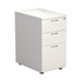 Desk High 3 Drawer Pedestal White 600