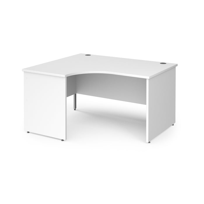 Contract 25 left hand ergonomic desk with panel ends and corner leg