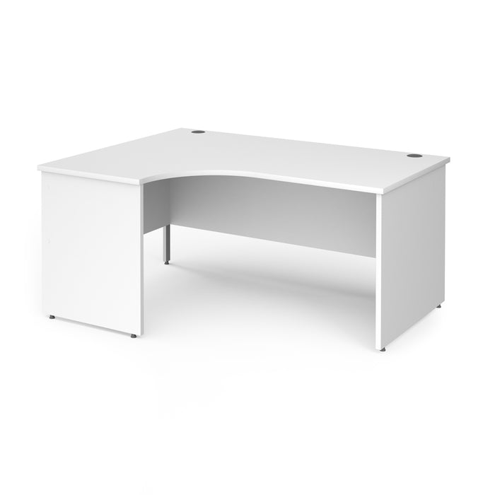 Contract 25 left hand ergonomic desk with panel ends and corner leg