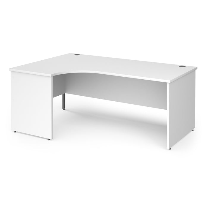 Contract 25 left hand ergonomic desk with panel ends and corner leg