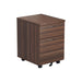 2 Drawer Mobile Pedestal Dark Walnut