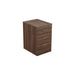 Regent Under Desk 3 Drawer Pedestal Dark Walnut