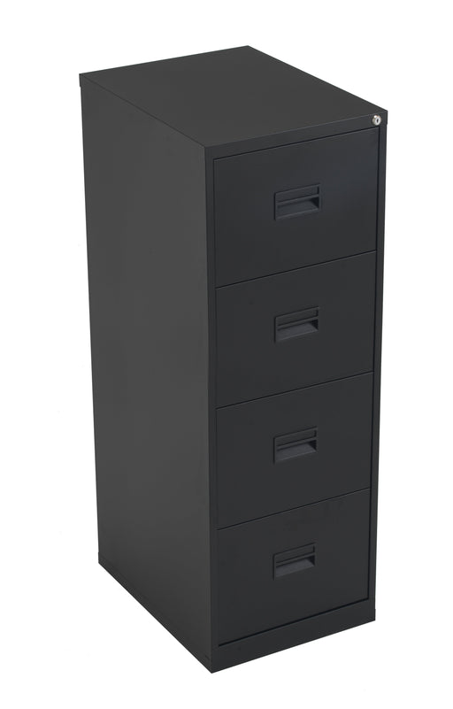 Talos Tc Steel 4 Drawer Filing Cabinet Black