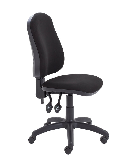 Calypso 2 High Back Operator Chair Black No Arms