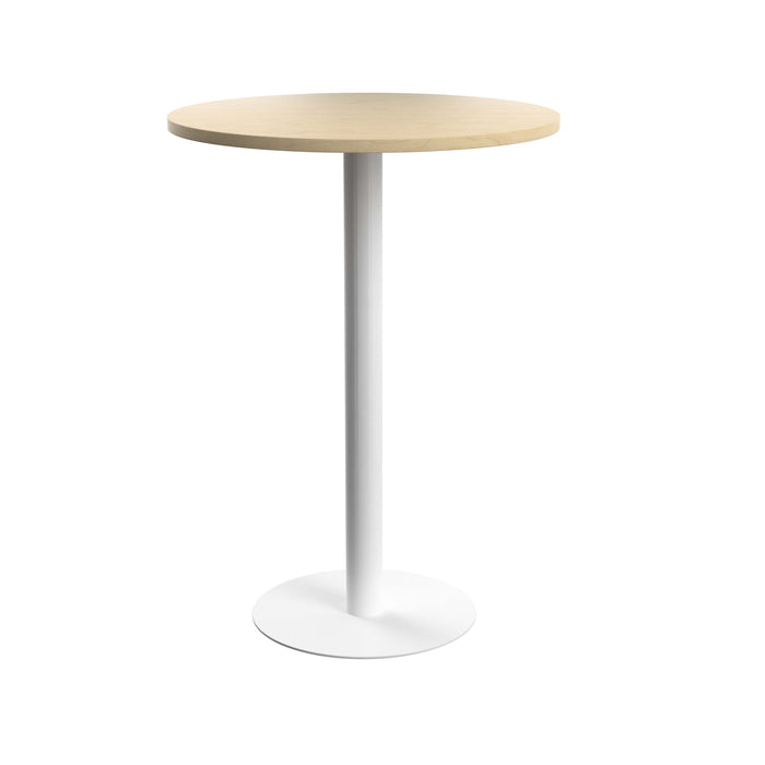 Contract High Table Maple With White Leg 800Mm