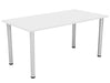 One Fraction Plus Rectangular Meeting Table 1680 White