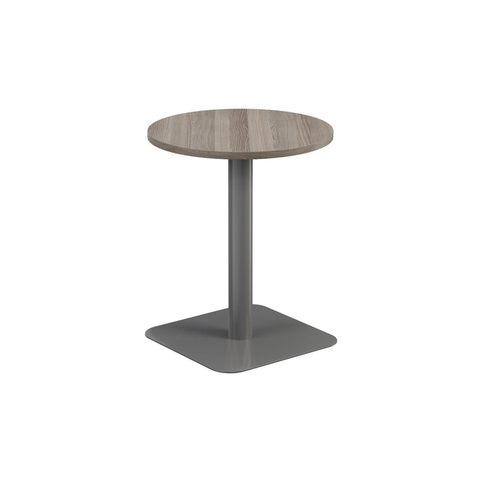 Contract Mid Table Grey Oak With Grey Leg 600Mm