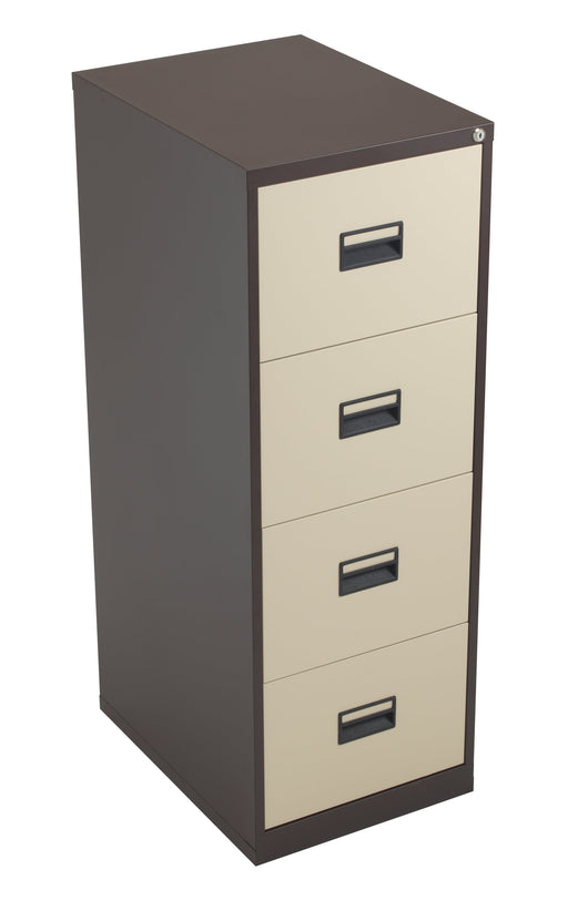 Talos Tc Steel 4 Drawer Filing Cabinet Coffee Cream