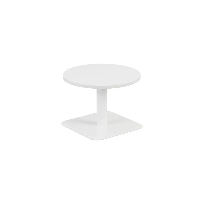 Contract Low Table White With White Leg 600Mm