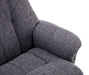Teknik Denver Recliner Greystone Fabric with Swivel Recline Function Stylish Natural Wood Five Star Base and Matching Footstool - image 7