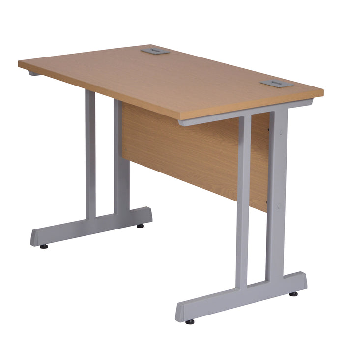 Rectangular Desk - 1600mm, 800mm Deep Wide with Cable Management & Modesty Panel