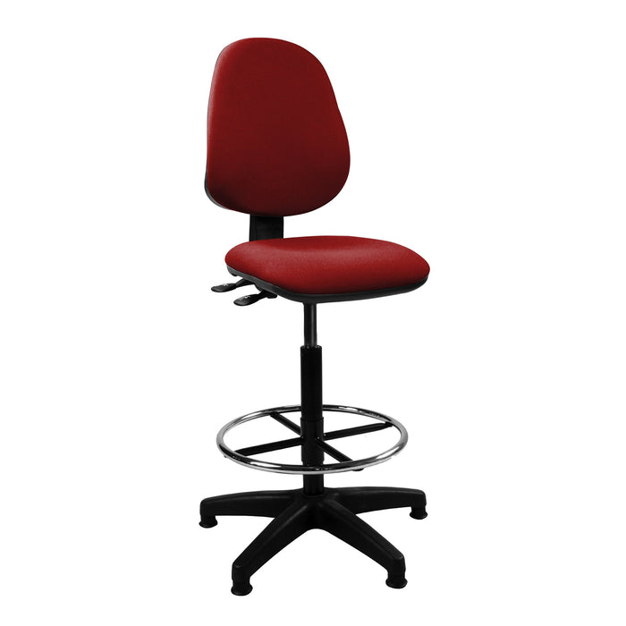 Medium Back Draughtsman Chair - Twin Lever