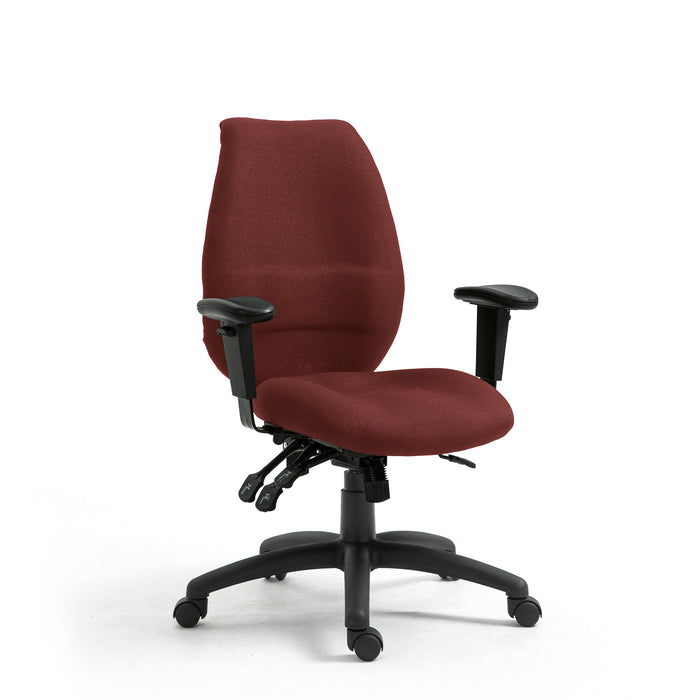 Ergonomic High Back 24 Hour Multi-Functional Synchronous Operator Chair with Multi-Adjustable Arms