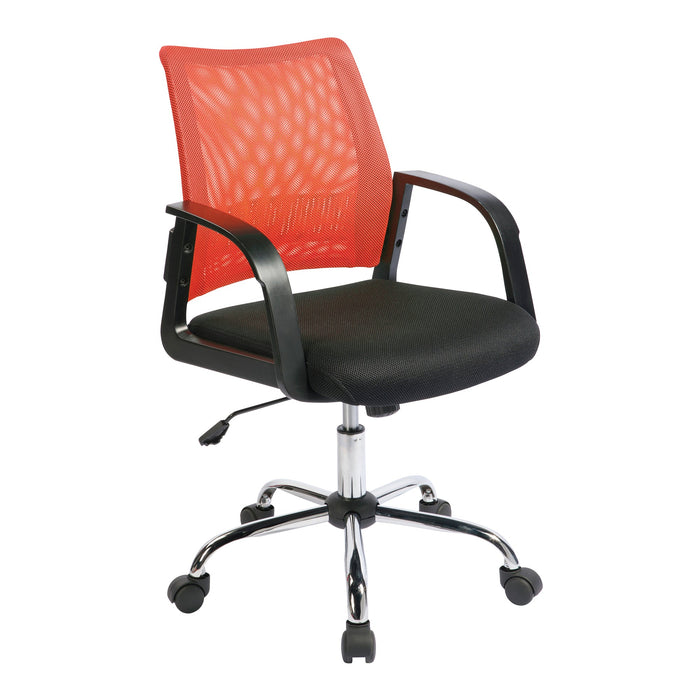 Medium Mesh Back Task Operator Armchair with Chrome Base