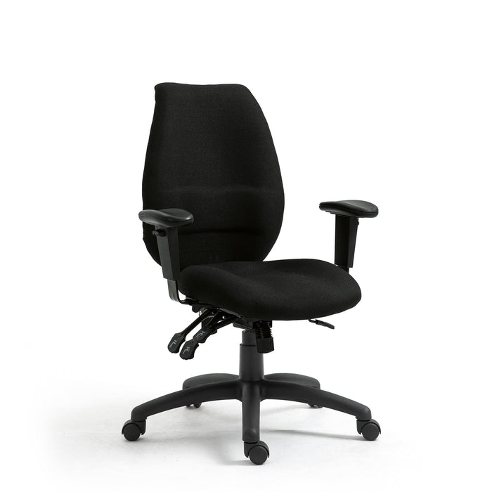 Ergonomic High Back 24 Hour Multi-Functional Synchronous Operator Chair with Multi-Adjustable Arms