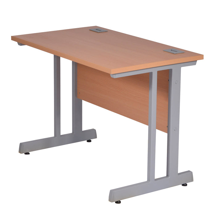 Rectangular Desk - 1200mm Wide, 800mm Deep with Cable Management & Modesty Panel