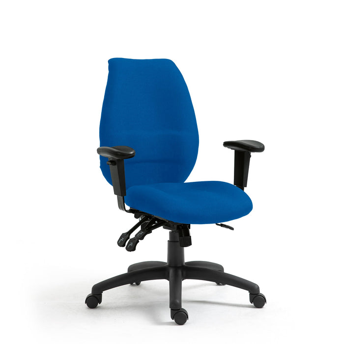 Ergonomic High Back 24 Hour Multi-Functional Synchronous Operator Chair with Multi-Adjustable Arms