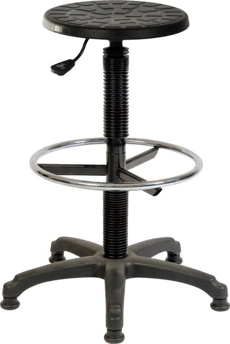 Teknik Polly Stool With A Standard Ring Kit Conversion Fixed Footring And Wipe Clean Seat