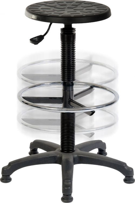 Teknik Polly Stool With Deluxe Ring Kit Conversion Easy Clean Seat and Movable Footring