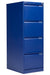 Bisley 4 Drawer Classic Steel Filing Cabinet Blue