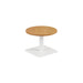 Contract Low Table Nova Oak With White Leg 600Mm