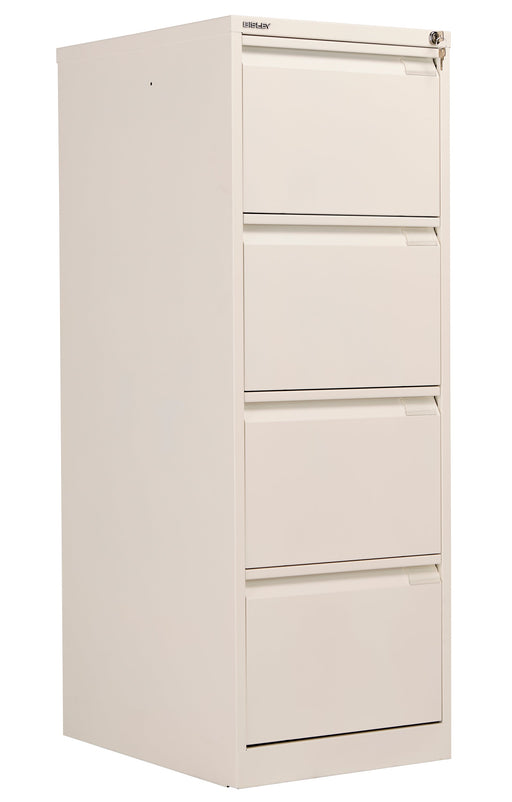 Bisley 4 Drawer Classic Steel Filing Cabinet Chalk