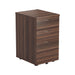 3 Drawer Under Desk Pedestal Dark Walnut