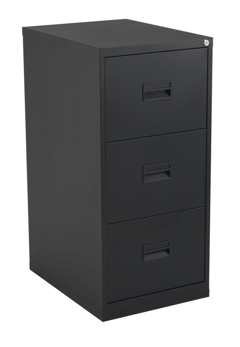 Talos Tc Steel 3 Drawer Filing Cabinet Black