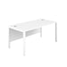 Goal Post White Rectangular Desk 1200 X 800 White