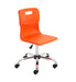 Titan Swivel Senior Chair Orange Castors