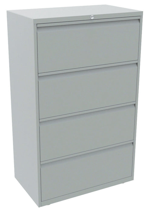 Bisley 4 Drawer Essentials Steel Side Filer Light Grey