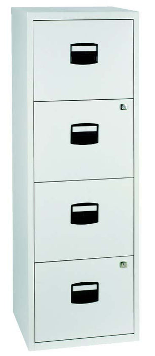 Bisley A4 Personal And Home 4 Drawer Filer Grey