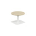 Contract Low Table Maple With White Leg 600Mm