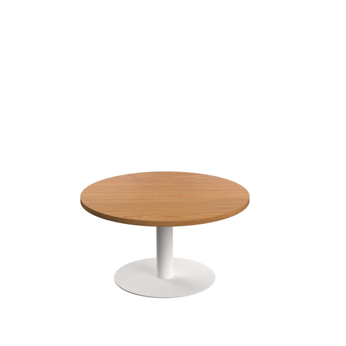 Contract Low Table Nova Oak With White Leg 800Mm