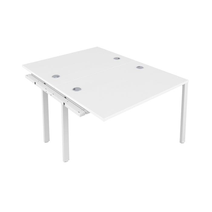 Cb 2 Person Extension Bench With Cable Port 1400 X 800 White Silver