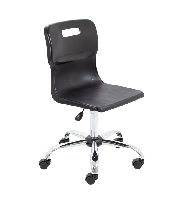 Titan Swivel Senior Chair Black Castors