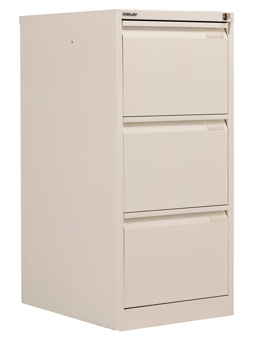 Bisley 3 Drawer Classic Steel Filing Cabinet Chalk