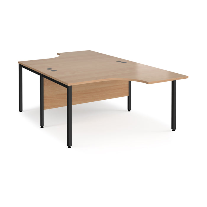 Maestro 25 back to back ergonomic desk with bench leg frame