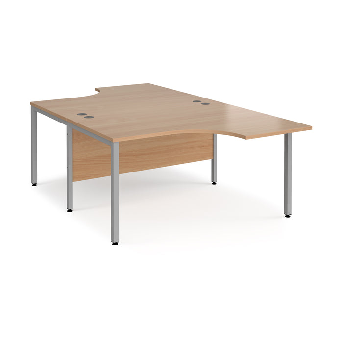 Maestro 25 back to back ergonomic desk with bench leg frame