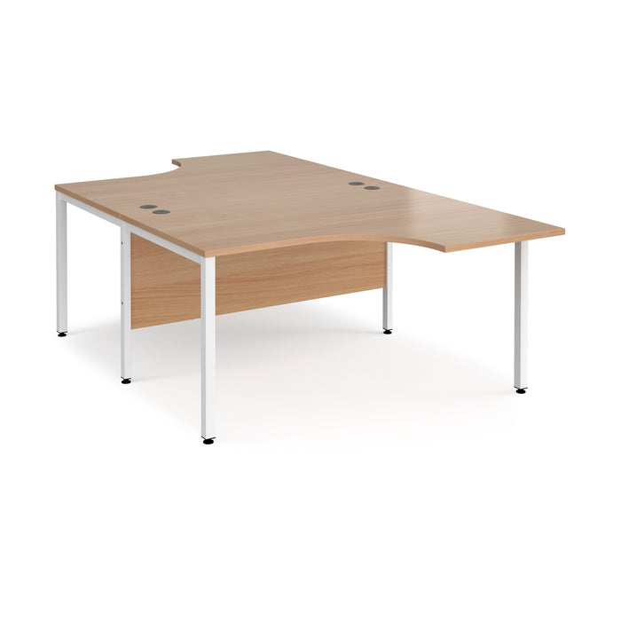 Maestro 25 back to back ergonomic desk with bench leg frame