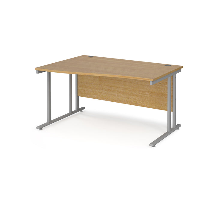 Maestro 25 left hand wave desk with cantilever leg frame